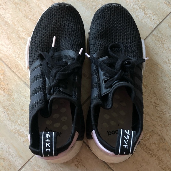 Women's Pink/White/Black R2 NMD's - Picture 2 of 4